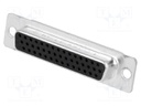 D-Sub HD; PIN: 44; socket; female; straight; THT