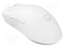Mouse; TANTO T4; white; USB A; wireless,optical; PnP,RGB; Len: 1.8m