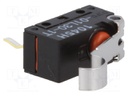 Microswitch SNAP ACTION; with lever with roller simulation