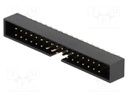 Socket; IDC; male; PIN: 34; straight; THT; gold-plated; 2mm