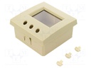 Enclosure: panel; X: 72mm; Y: 72mm; Z: 36mm; ABS