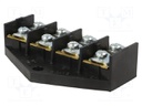 Terminal block; screw terminal; ways: 4; 16mm2; terminals: 8; 400V