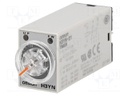 Timer; 0,1min÷10h; DPDT; 250VAC/5A; 200÷230VAC; socket; -10÷50°C