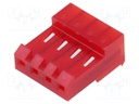 04P MTA156 CONN ASSY 22AWG RED