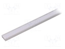 Profiles for LED modules; mat; surface; L: 1m; aluminium; anodized