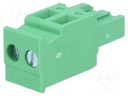 Pluggable terminal block; 5.08mm; ways: 2; angled; plug; female