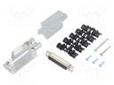 D-Sub; PIN: 25; plug; female; angled 90°; soldered; for cable; black