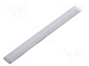 Profiles for LED modules; white; surface; natural; L: 1m; anodized