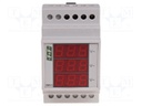 Voltmeter; digital,mounting; 100÷265V; Meas.accur: ±1%; 45÷55Hz