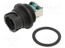 Coupler; PIN: 8; Cat: 5e; ODVA; Layout: 8p8c; RJ45 socket,both sides