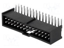 Socket; IDC; male; PIN: 30; angled 90°; THT; tinned; 2.54mm