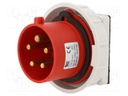 Connector: AC supply 3-phase; socket; male; 32A; 400VAC; IEC 60309