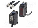 Sensor: photoelectric; transmitter-receiver