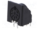 Socket; DIN; female; PIN: 8; Layout: 262°; angled 90°; on PCBs; THT