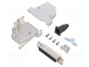 D-Sub; PIN: 25; plug; female; angled 45°; soldering; for cable
