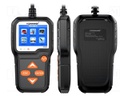 Tester: battery; LCD; VDC: 6÷18V; user's manual,USB cable