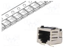 Socket; RJ45; PIN: 8; Cat: 5; shielded; Layout: 8p8c; SMT; horizontal