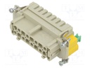 Connector: HDC; contact insert; female; Han® B,Han® ES; PIN: 16