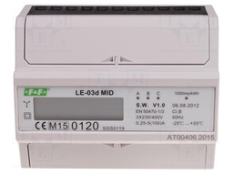 Electric energy meter; digital,mounting; for DIN rail mounting
