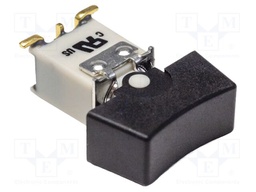 ROCKER; SPDT; ON-OFF-(ON); 3A/120VAC; 3A/28VDC; black; IP67; 400B