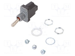 Switch: toggle; Pos: 2; SPST; (OFF)-ON; 6A/230VAC; 15A/28VDC; IP67