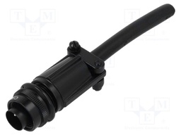 Circular Connector, Cable Mount Plug, 3 Contacts, Solder Pin, Aluminium Alloy Body