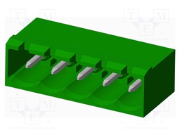 Connector: pluggable terminal block; socket; male; angled 90°
