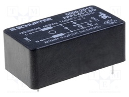 Filter: anti-interference; 250VAC; Cx: 100nF; Cy: 2.2nF; 1mH; THT; 4A