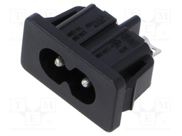 POWER ENTRY, PLUG/RCPT, 2.5A, 250VAC