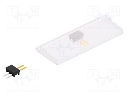 Connector: pin strips; pin header; male; PIN: 2; 2.54mm; SMT; 1x2