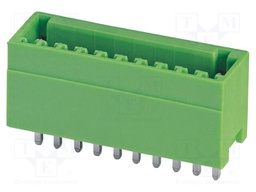 PCB headers, nominal cross section: 0.5 mm?, color: green, n