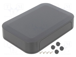 Enclosure: with panel; PF; X: 175mm; Y: 120mm; Z: 35mm; ABS; dark grey