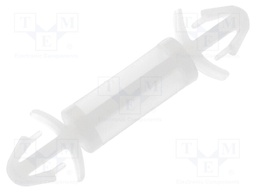 PCB distance; polyamide; L: 12mm; latch/latch; Colour: natural
