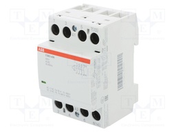 Contactor: 4-pole installation; NO x4; 400VAC; 400VDC; 63A; DIN