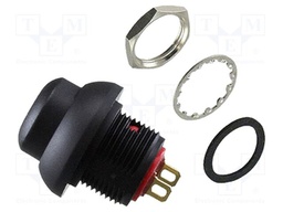 Switch: push-button; Pos: 2; SPST-NO; 0.1A/50VDC; 0.125A/125VAC