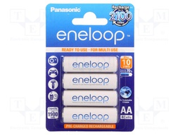 Re-battery: Ni-MH; AA; 1.2V; 1900mAh; ENELOOP; Ø14.35x50.4mm