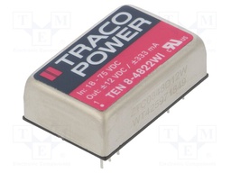 Converter: DC/DC; 8W; Uin: 18÷75V; Uout: 12VDC; Uout2: -12VDC; DIP24