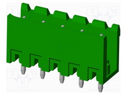 Connector: pluggable terminal block; socket; male; straight; THT