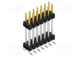Connector: pin strips; pin header; male; PIN: 14; 2.54mm; SMT; 2x7