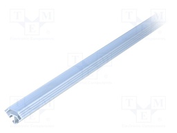 Profiles for LED modules; mat; angular; L: 2m; aluminium; anodized