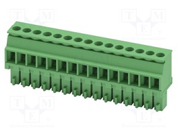 PCB connector, nominal cross section: 1.5 mm2, color: green,
