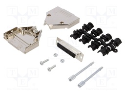 D-Sub; PIN: 25; plug; female; straight; soldering; for cable