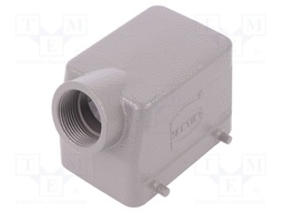 Enclosure: for Han connectors; Han; size 32A (2 x 16A); angled