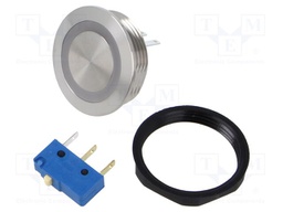 Switch: vandal resistant; Pos: 2; SPDT; 0.1A/30VDC; IP40; ON-(ON)