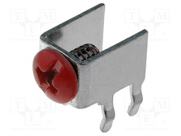 Terminal: screw terminal; THT,screw terminal; red; 7.5x5mm