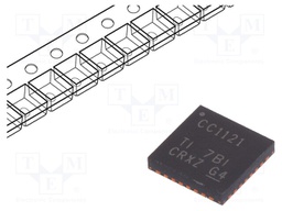 IC: RF transceiver; 2÷3.6VDC; SPI; SMD; VQFN32; tape; RAM: 256B