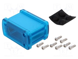 Enclosure: multipurpose; X: 68.7mm; Y: 49mm; Z: 35.2mm; blue; UL94V-0