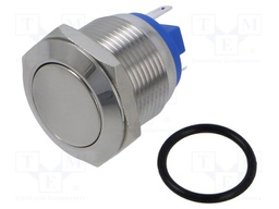 Switch: vandal resistant; Pos: 2; SPST-NO; 2A/36VDC; IP65; OFF-(ON)