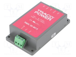 Converter: DC/DC; 20W; Uin: 18÷75V; Uout: 24VDC; Iout: 835mA; 107g