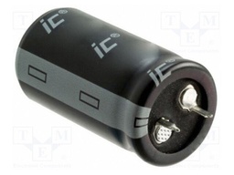 Capacitor: electrolytic; THT; 1mF; 200VDC; 35x35mm; Pitch: 10mm